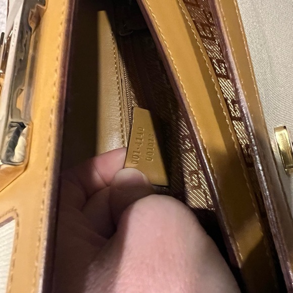 Gucci Calfskin and Canvas G Shoulder Bag - Picture 9 of 9